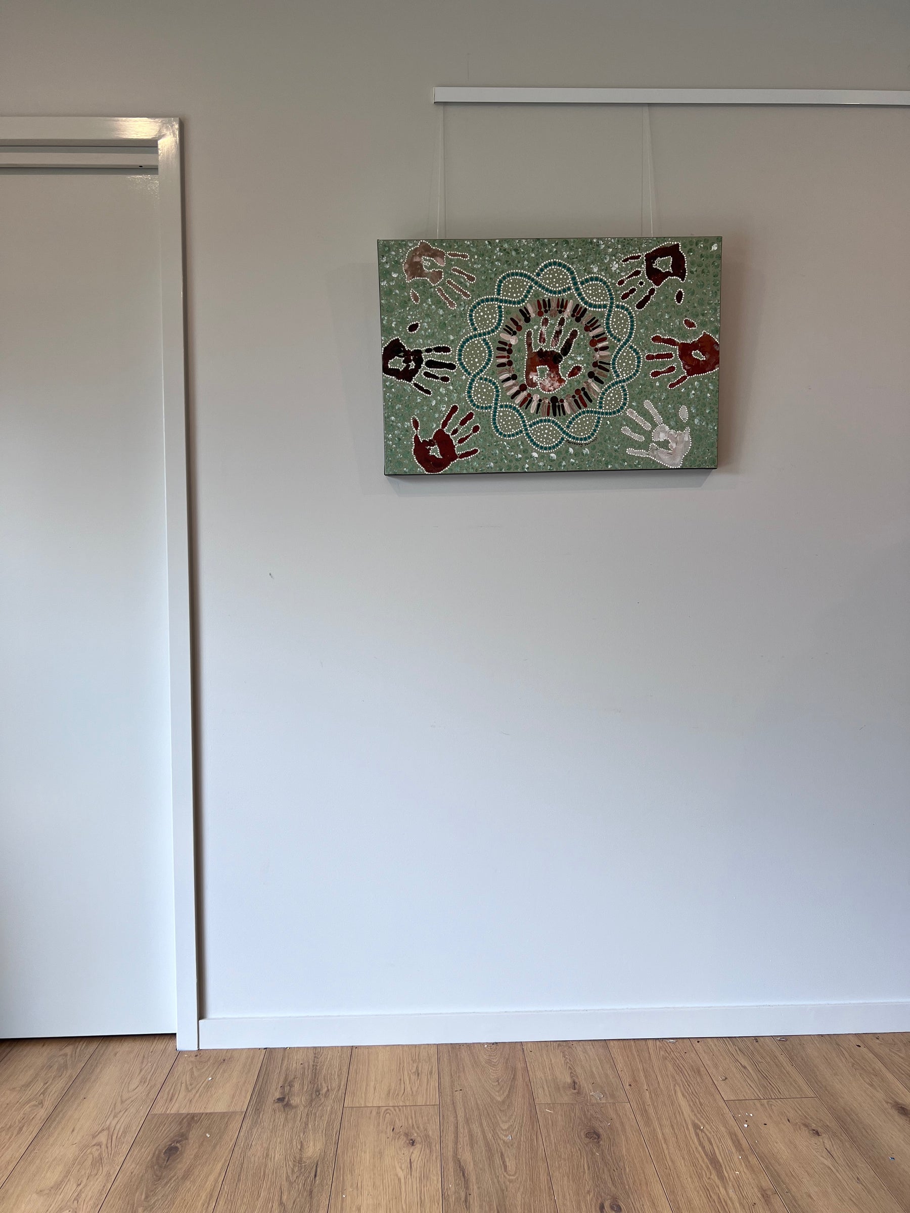 Independently Together (20x30") - original painting *This painting is currently on display and for sale at the AIATSIS' Indigenous Art Market 2023 8-17 December unless sold during that time*