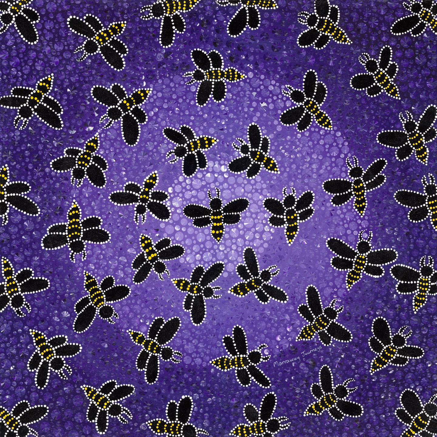 Dedication (24x24") - original painting *This painting is currently on display and for sale at the AIATSIS' Indigenous Art Market 2023 8-17 December unless sold during that time*