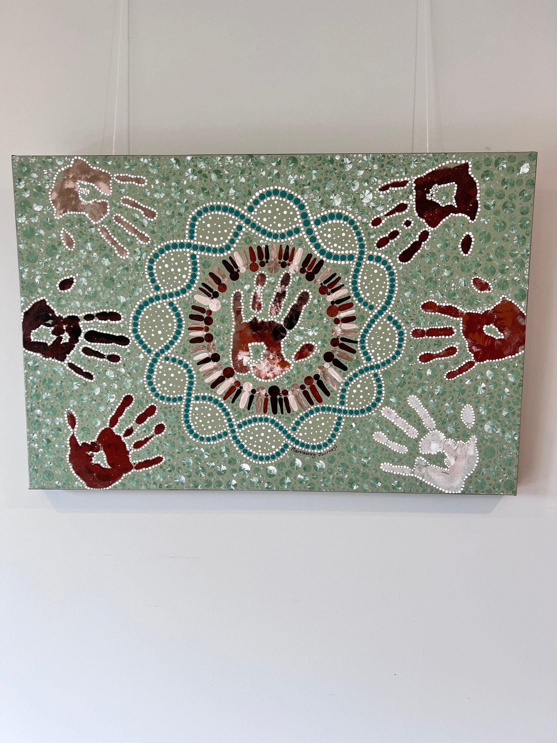 Independently Together (20x30") - original painting *This painting is currently on display and for sale at the AIATSIS' Indigenous Art Market 2023 8-17 December unless sold during that time*