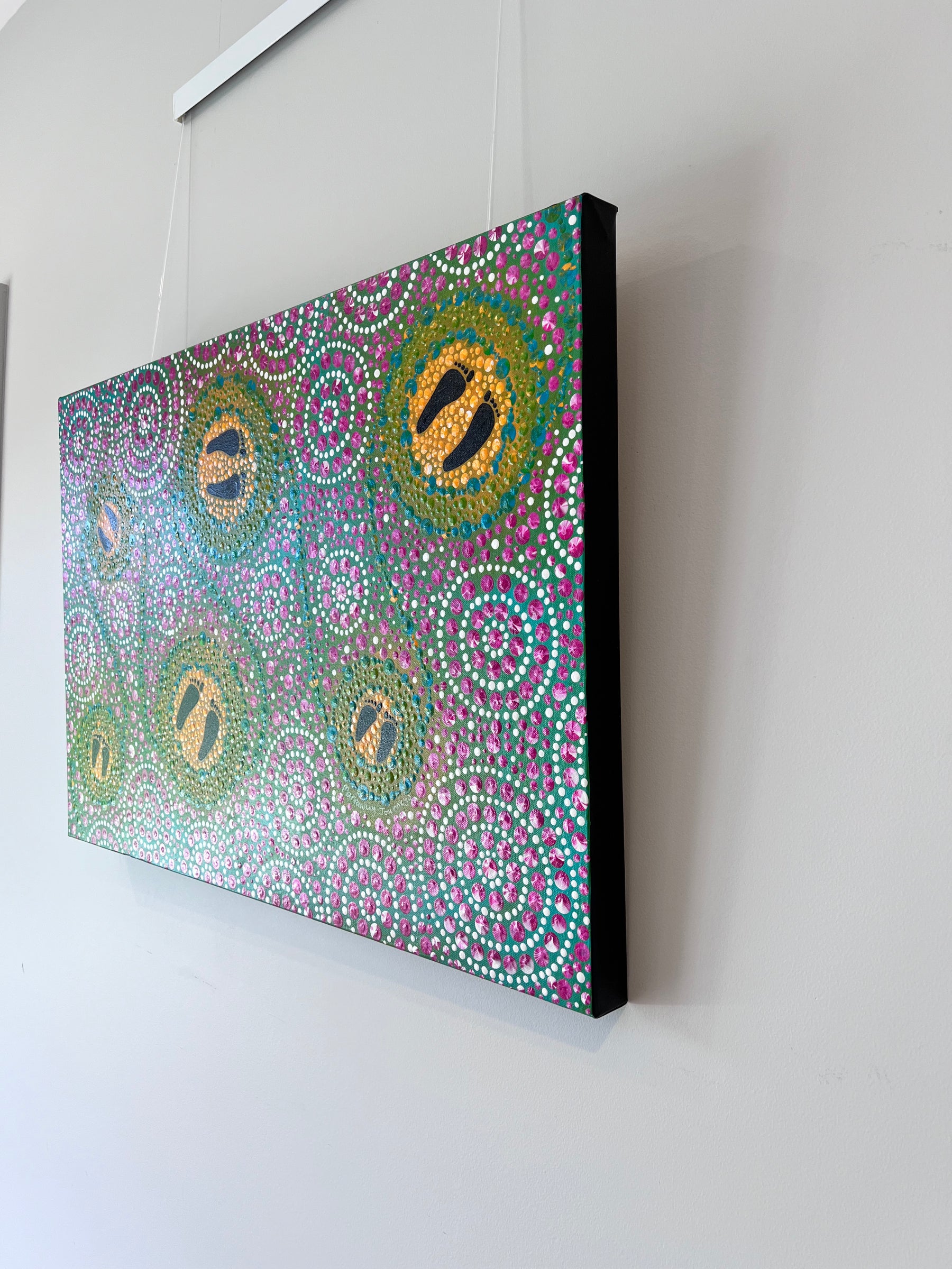 Curves of Transformation (20x30") - original painting *This painting is currently on display and for sale at the AIATSIS' Indigenous Art Market 2023 8-17 December unless sold during that time*