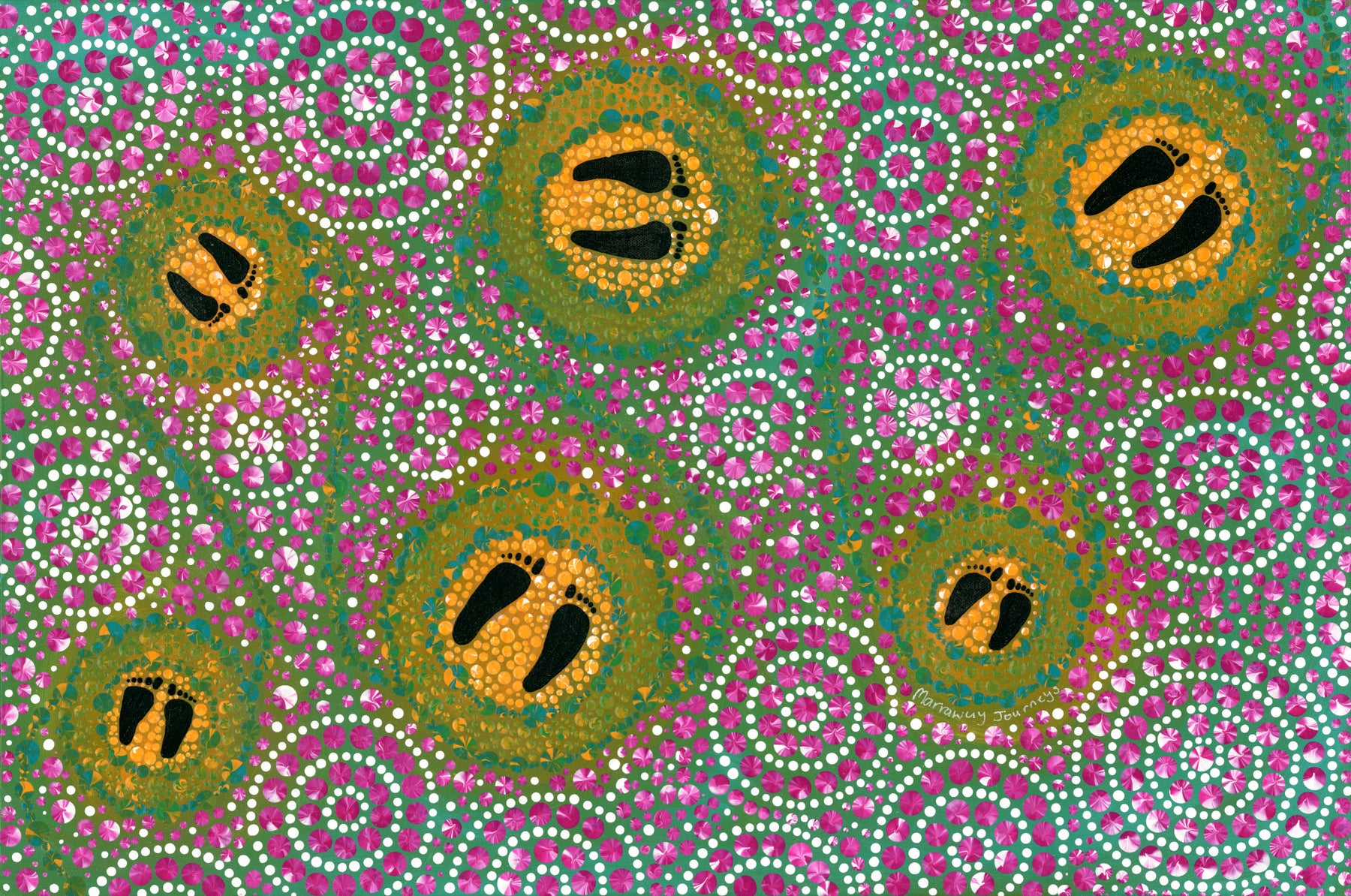 Curves of Transformation (20x30") - original painting *This painting is currently on display and for sale at the AIATSIS' Indigenous Art Market 2023 8-17 December unless sold during that time*