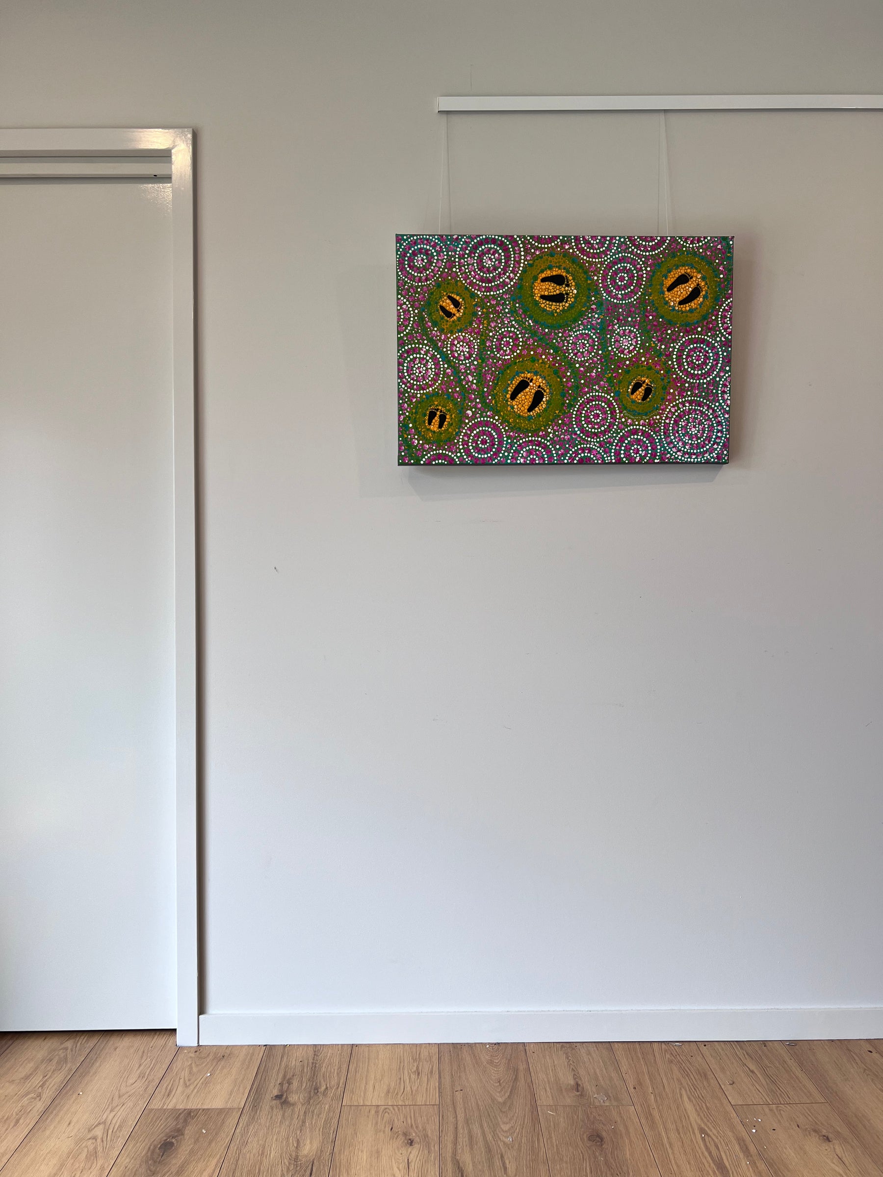 Curves of Transformation (20x30") - original painting *This painting is currently on display and for sale at the AIATSIS' Indigenous Art Market 2023 8-17 December unless sold during that time*