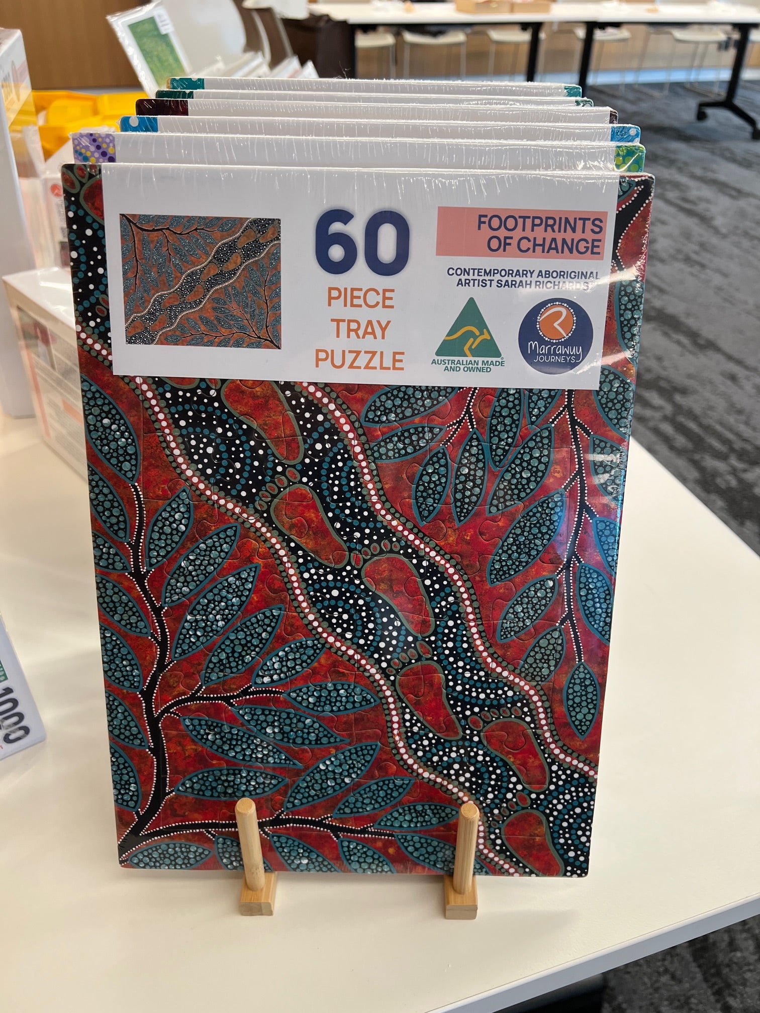 Footprints of Change, Framed Tray Jigsaw Puzzle, 60-piece