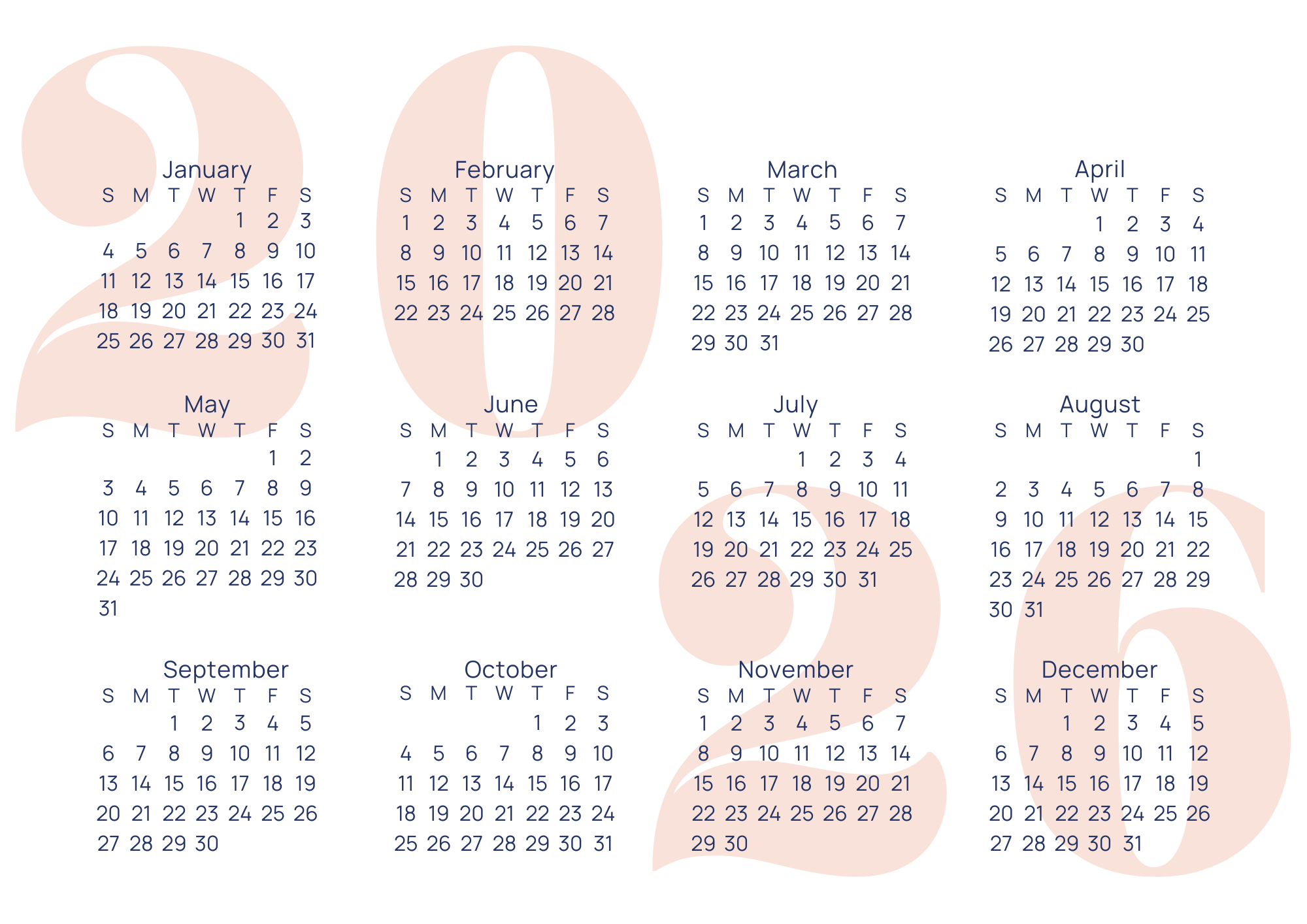 Marrawuy Journeys 2026 Calendar