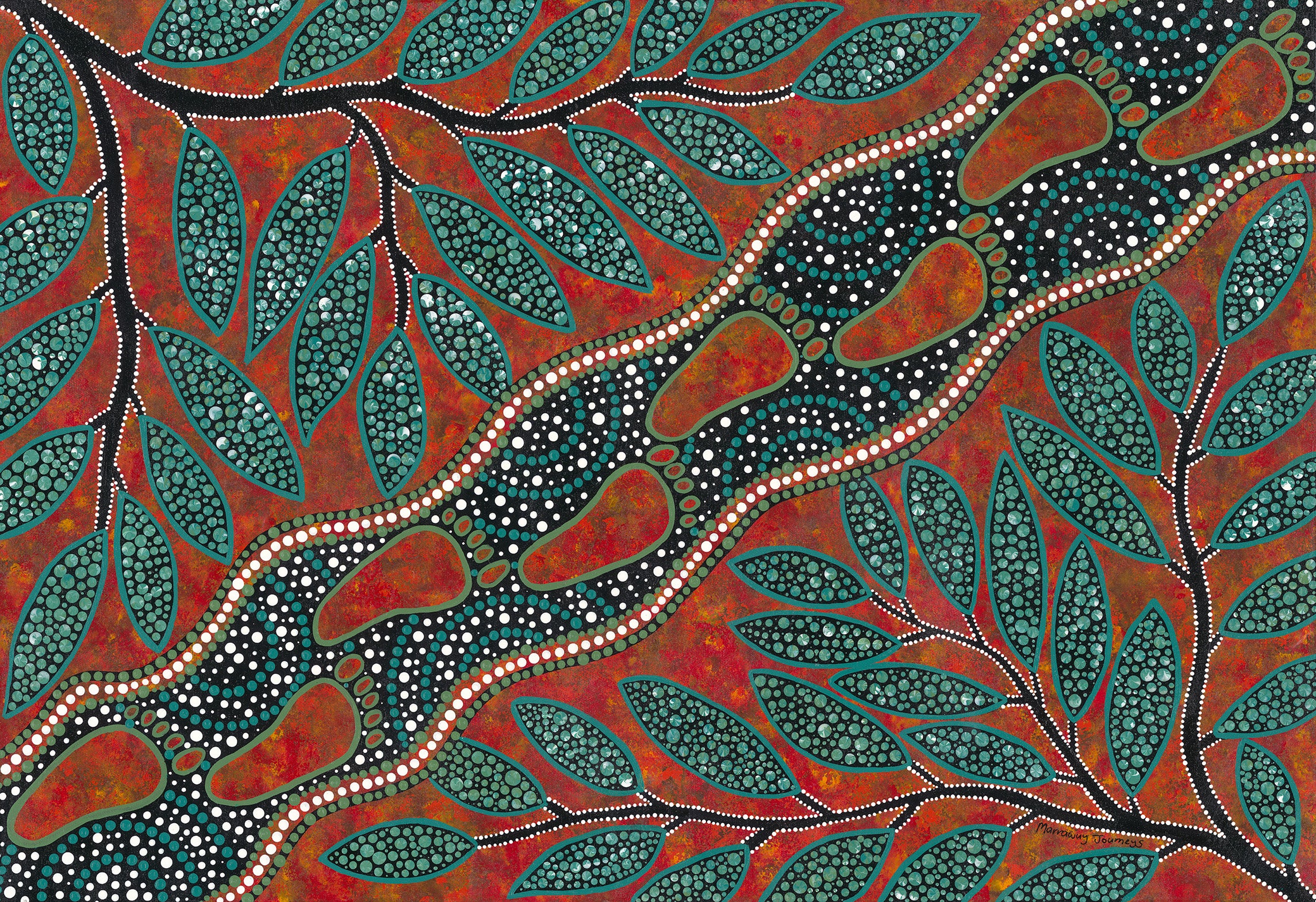 Footprints of Change (22x32") - original painting